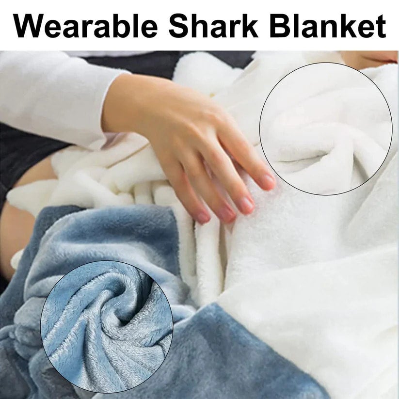 Snug Shark Blanket, Sharkie Blanket, Shark Wearable Blanket Hoodie Sleeping  Bag, The Sharkie Blanket, Wearable Shark Blanket Adult, Shark Hoodie